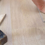 Professional flooring installation in an Omaha living room