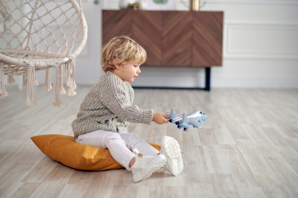 A beautifully designed room showcasing the elegance and durability of luxury vinyl flooring.