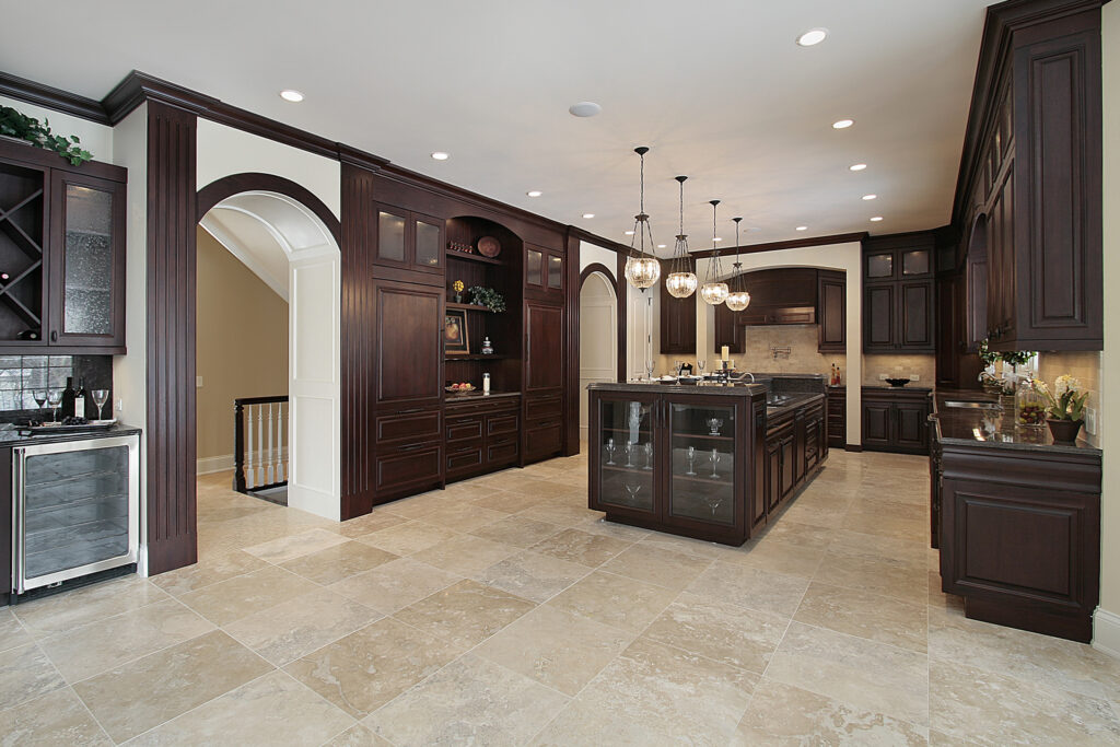 A beautifully tiled room showcasing the elegance and durability of tile flooring.